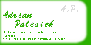 adrian palesich business card