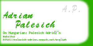 adrian palesich business card